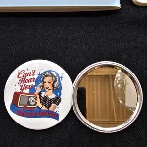 Beautiful Beacons Can't Hear You Compact Mirror With Case